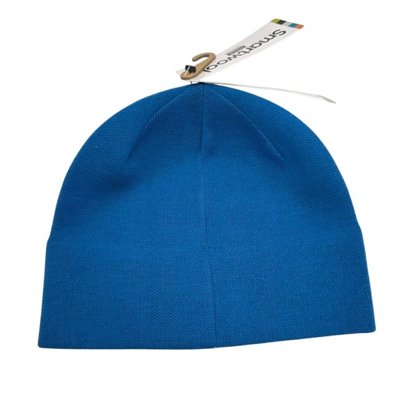 Smartwool The Lid Beanie Nival Blue Merino Wool Knit Hat SW011489N73 Kids - Picture 2 of 5